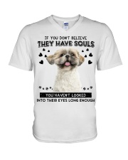 Shih Tzu 1 Have Souls V-Neck T-Shirt tile