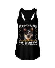Australian Cattle Dog 2 Watching Ladies Flowy Tank tile