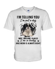 Japanese Chin A Baby V-Neck T-Shirt tile