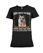 Laekenois Dog Watching Premium Fit Ladies Tee tile