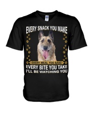 Laekenois Dog Watching V-Neck T-Shirt tile