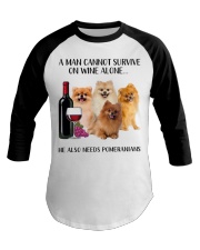 He Also Needs Pomeranian Baseball Tee tile