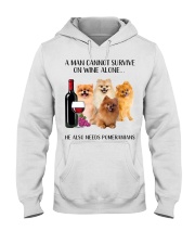 He Also Needs Pomeranian Hooded Sweatshirt tile