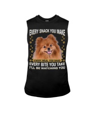Pomeranian 1 Watching Sleeveless Tee tile