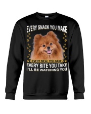 Pomeranian 1 Watching Crewneck Sweatshirt tile