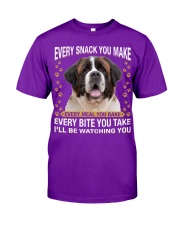 St Bernard Watching Classic T-Shirt front