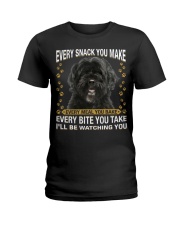 Portuguese Water Dog Watching Ladies T-Shirt tile