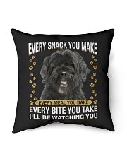 Portuguese Water Dog Watching Indoor Pillow tile