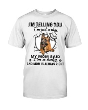 German Shepherd A Baby Premium Fit Mens Tee tile
