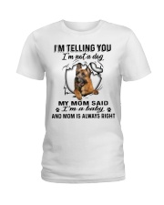 German Shepherd A Baby Ladies T-Shirt tile
