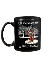 German Shepherd White Christmas Mug back