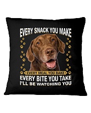 Chesapeake Bay Retriever Watching Square Pillowcase tile