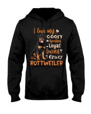 Rottweiler Goofy Hooded Sweatshirt tile