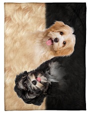 Yin Yang Havanese Small Fleece Blanket - 30" x 40" front