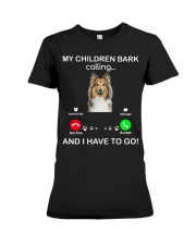 Shetland Sheepdog Calling Premium Fit Ladies Tee tile