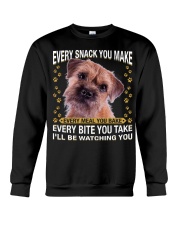 Border Terrier Watching Crewneck Sweatshirt tile