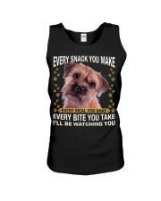 Border Terrier Watching Unisex Tank tile