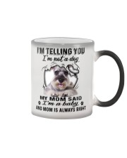 Miniature Schnauzer Telling Color Changing Mug thumbnail