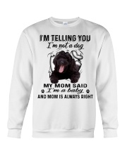 Black Labradoodle A Baby Crewneck Sweatshirt tile