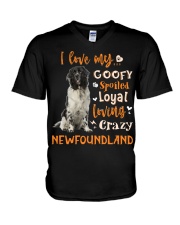 Newfoundland Goofy V-Neck T-Shirt tile