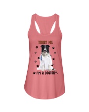 Border Collie Dogtor Ladies Flowy Tank tile