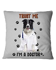 Border Collie Dogtor Square Pillowcase tile