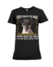 Jack Russell Terrier 1 Watching Premium Fit Ladies Tee tile