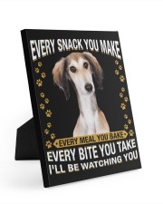 Saluki Watching Easel-Back Gallery Wrapped Canvas tile