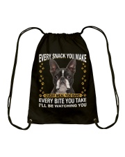 Boston Terrier 1 Watching Drawstring Bag tile