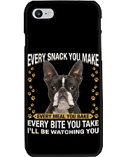 Boston Terrier 1 Watching Phone Case tile
