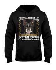 Boston Terrier 1 Watching Hooded Sweatshirt tile