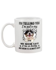Australian Shepherd Telling Mug back
