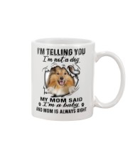 Shetland Sheepdog Telling Mug front