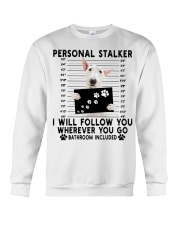 Bull Terrier Follow You Crewneck Sweatshirt tile