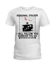 Bull Terrier Follow You Ladies T-Shirt tile