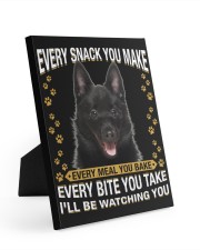 Schipperke Watching Easel-Back Gallery Wrapped Canvas tile