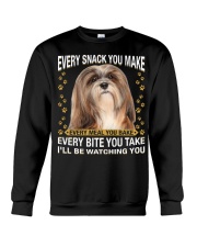 Lhasa Apso Watching Crewneck Sweatshirt tile