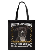 Pitbull Watching Tote Bag tile