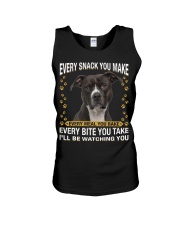 Pitbull Watching Unisex Tank tile