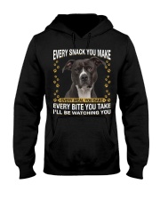 Pitbull Watching Hooded Sweatshirt tile