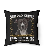 Pitbull Watching Indoor Pillow tile