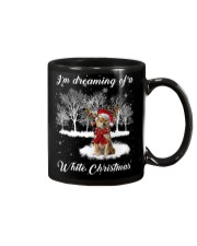 Shiba Inu White Christmas Mug front