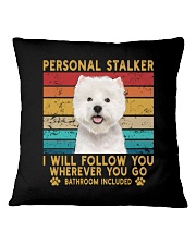 West Highland White Terrier Personal Stalker Square Pillowcase tile