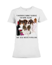 She Also Needs Papillon Premium Fit Ladies Tee tile