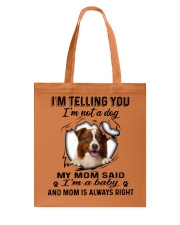 Border Collie A Baby Tote Bag tile