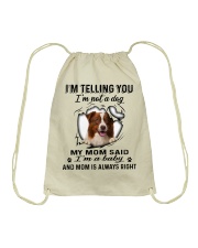 Border Collie A Baby Drawstring Bag tile