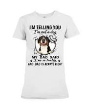 Greater Swiss Mountain Dog Baby Premium Fit Ladies Tee tile