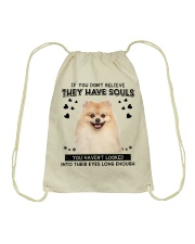 Pomeranian Have Souls Drawstring Bag tile
