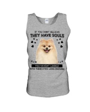 Pomeranian Have Souls Unisex Tank tile