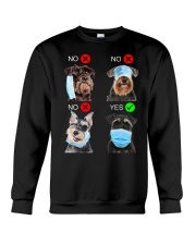 Schnauzer Right Crewneck Sweatshirt tile